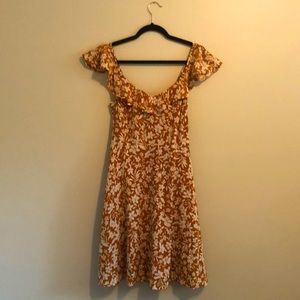 Old Navy Yellow Floral Dress